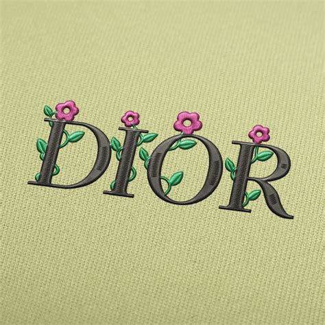 dior flower embroidery|Dior floral embroidery.